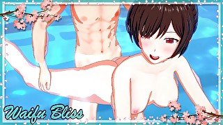 Chizuru Ichinose gets fucked inside a pool (Rent A Girlfriend Hentai)