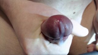 Ruined orgasm - extreme closeup