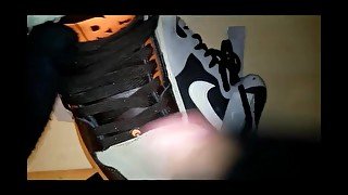 Cum on Afos and Play with Sneakers