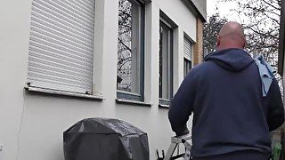 HausfrauFicken - Sexy German BBW Housewife Seduces And Fucks Her Neighbor On Camera - AMATEUREURO