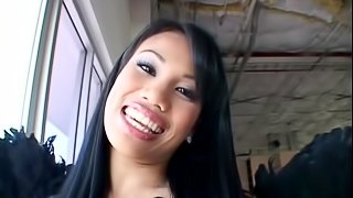 Beautiful Young Brunette Enjoying A Hardcore Interracial Fuck In A Parking Lot