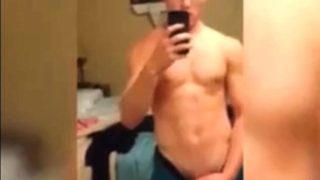 College student shows off for his GF