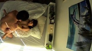 Stacked Japanese milf gets pumped full of cock on the bed