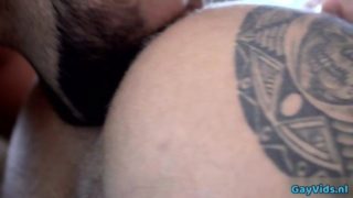 Muscle gay anal sex and cumshot