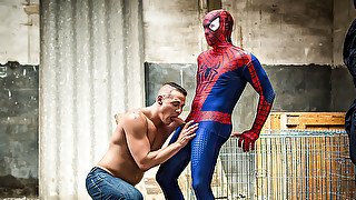 Aston Springs Will Braun in Spiderman : A Gay XXX Parody 2 - SuperGayHero