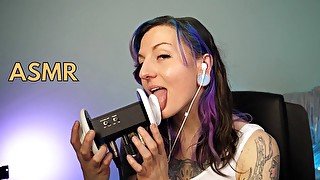 SFW ASMR Ear Eating Slow Deep Licking - PASTEL ROSIE Tingles Wet Sounds - Sexy Youtube Tongue Fetish