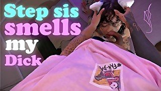 stepsister smells my dick