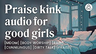 Rainy day praise for good sluts [erotic audio JOI] [deep voice] [body worship]