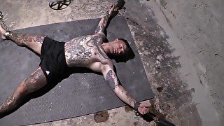 Male solo bondage