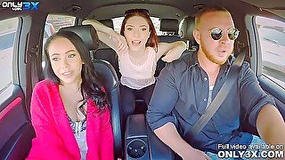 Mia Evans And Nilla Black Feasting On Chads Huge Cock