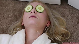 Odette Delacroix gives POV blowjob and gets facial cumshot - cum as face cream