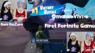 OmankoVivi as Rem Re:Zero Commentating First Time Playing FortNite XMAS