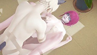 Yaoi Femboy - Rosa Elf Femboy penetrated by Cat boy