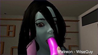 Marceline and Bubblegum Dildo Play With POV's