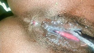 ASMR Creamy Slut Fingers Pussy While Massively Creaming- Closeup POV