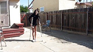 Crutch fetish?