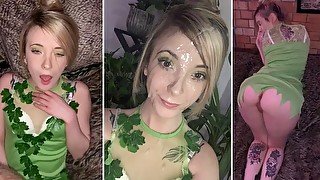 Tinkerbell gets a HUGE facial in her first sex tape! - Jade Vow