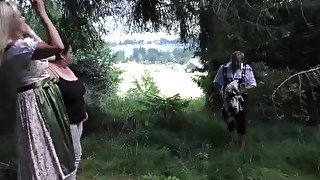 lederhosen gangbang with bbw chicks