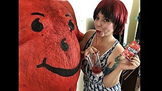 Kool-Aid Man Cosplay Blowjob