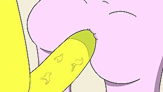 Princess Bubblegum Fucked in the Ass by a Banana Guard