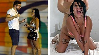 Colombian Gold Digger Teen Is Shown NO MERCY