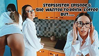 Stepsister Nastystuf Wanted to Drink Coffee But Got a Cock in Her Tight Ass and many cum/episode 6