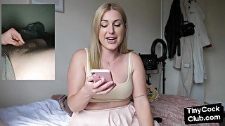 Solo SPH busty femdom babe talks dirty about losers