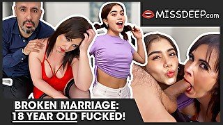 Marriage broken! Teen banged! MISSDEEP