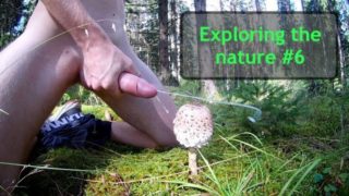 Exploring the nature #6 - Extremely massive cumshot in the woods