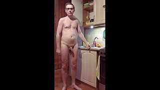 Housework naked