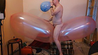 Balloonbanger 83) Ride Hump Pop Giant Blimp Balloon!