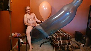 Balloonbanger 72) Giant Blimp Balloon Hump And Cum &amp; 16 Inch Round