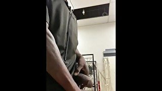 Quick Backroom Jerk Session