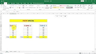 Paste Special in Excel