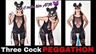 Femdom Epic Pegging Peggathon Dildo Strap on ATM Sucking Mistress Bondage BDSM Slave