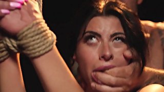 Gal Ritchie makes sure to scream as she gets dominated