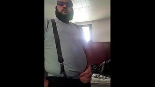 Fully clothed fat arab masterbating