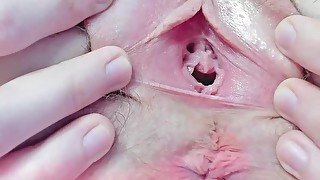 open pussy and open asshole close up