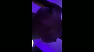 First Sex Tape Big Booty Lightskin with Big Tits Riding Dick