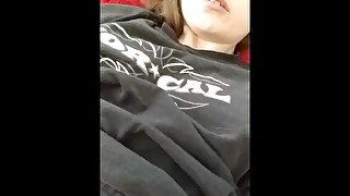 Shy girl, first filmed orgasm