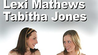 Lexi Mathews & Tabitha Jones lesbians strip sybian