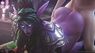 Tyrande Whisperwind big ass fuck - Warcraft (Fpsblyck)