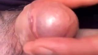 Older Man Uncut Cock Wanking and Masturbation