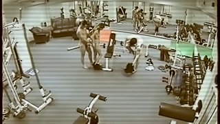 Hot Threesome at the Gym gets Filmed