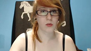 Even though she looks nerdy and demure she is a nasty webcam performer