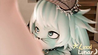 Horny Femboy Bunny Sucks BIG Cock Animation Preview