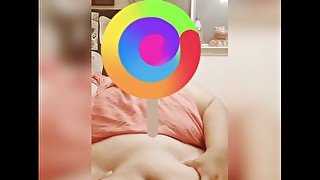 SSBBW Plays w Her Belly and Pierced Tits