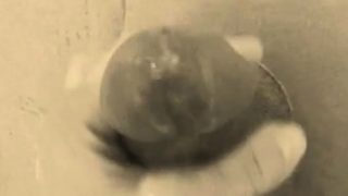 homemade gloryhole handjob with big cumshot