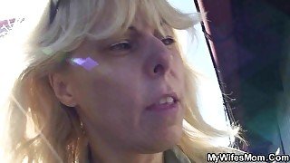 Wife finding him fucking busty blonde mother-in-law