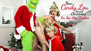 Chloe Cherry & Lacy Lennon in How Cindy Lou Saved Christmas For Her Step Brother - NubilesET